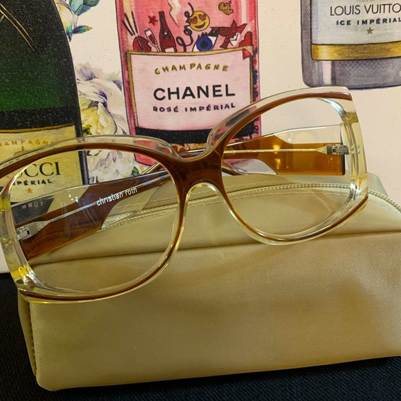 christian roth Accessories - Christian Roth Lens Free Glasses with Case